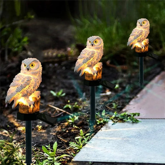 Solar Garden Owl Lamp